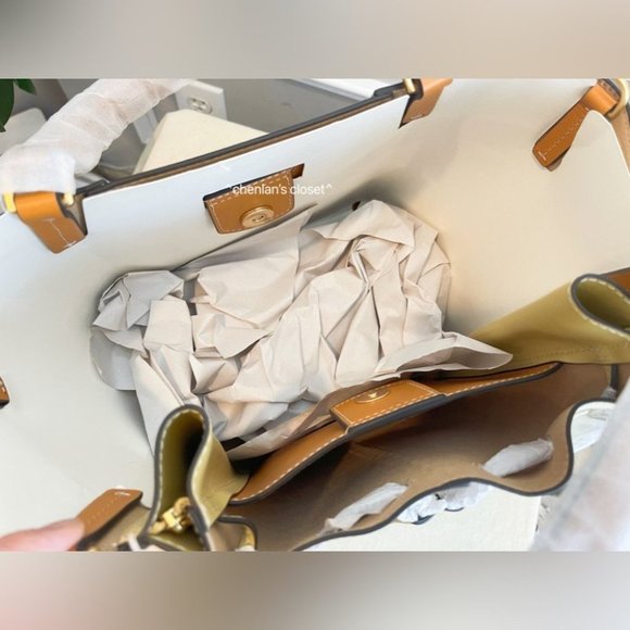 🔥NeW! $598 Tory Burch Color Block Satchel - Picture 10 of 15